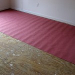 Project E: Laying down a barrier on the subfloor