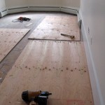 Project F: Installing new subflooring on the old ones